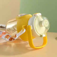 Cute Summer Water Bottle with Straw for Students 7.08"