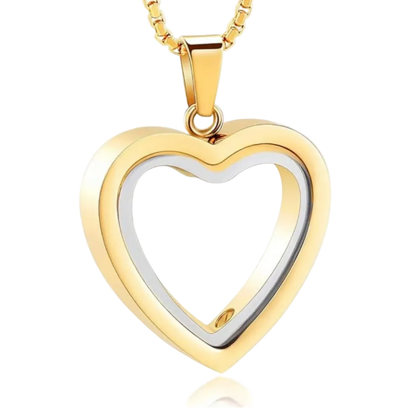 Heartfelt Remembrance: Stainless Steel Heart-Shaped Cremation Pendant